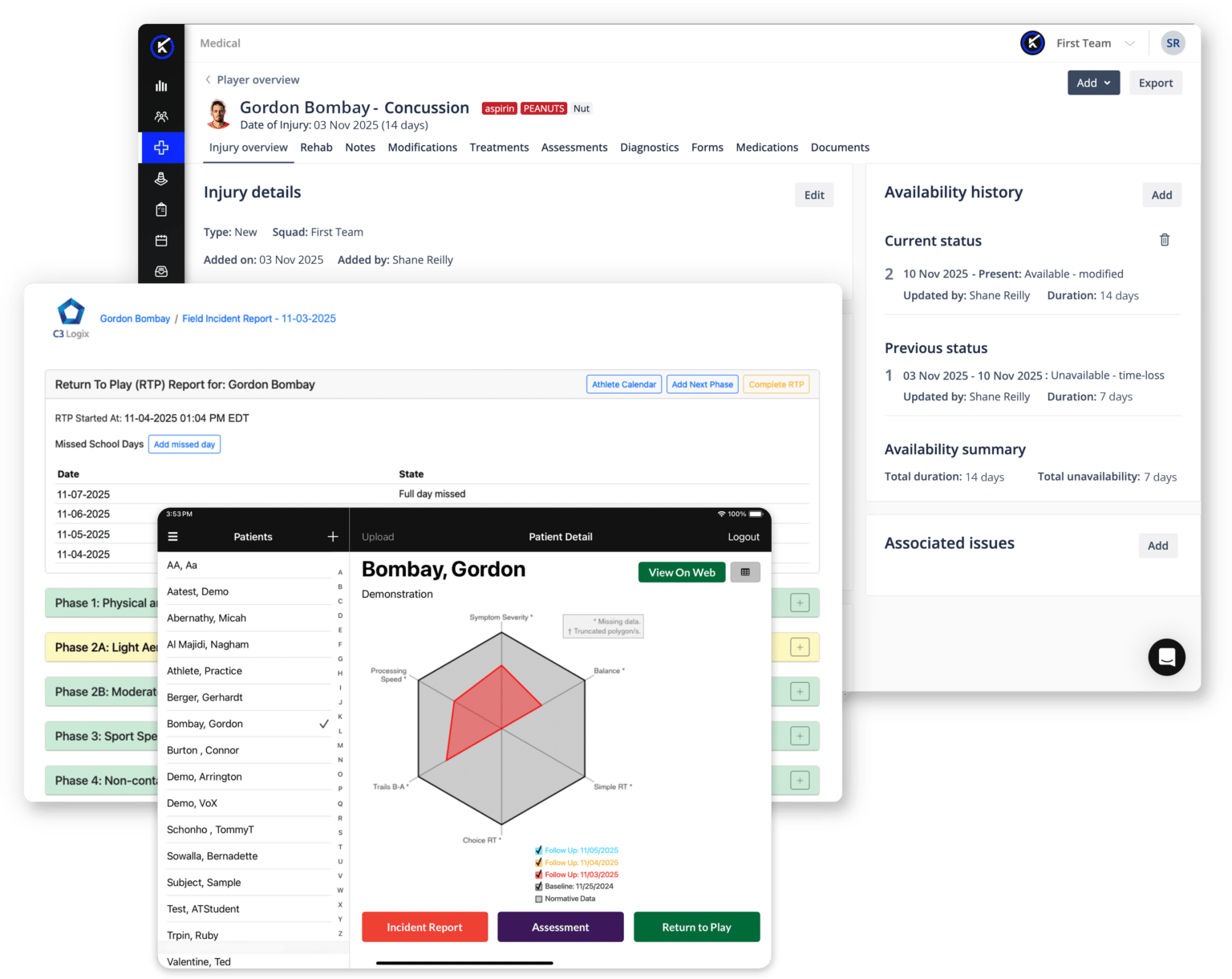 Concussion Management System | Unified Brain Health with C3Logix ...