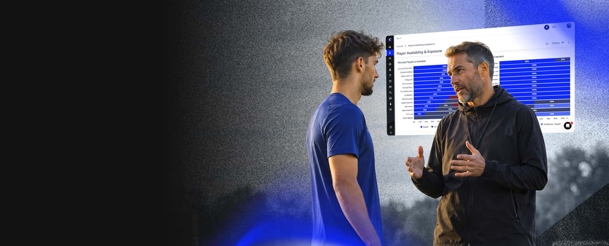Athlete availability and match exposure reviewed together in iP: Intelligence Platform